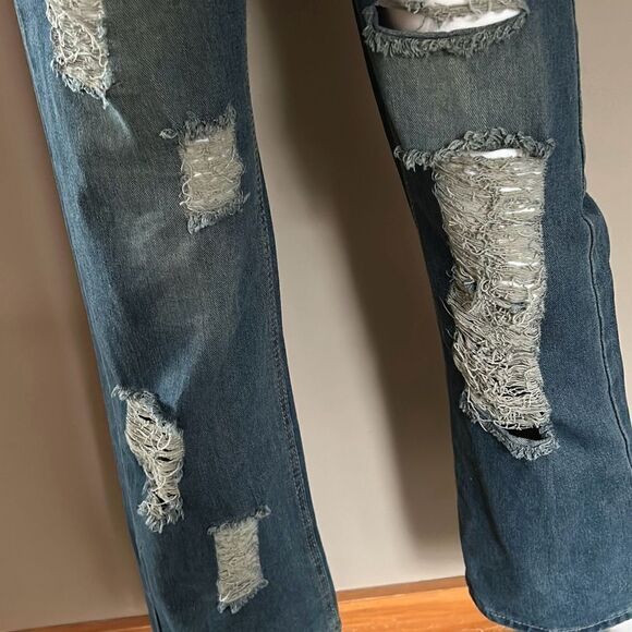 Distressed Grunge Jeans Small NWT - Picture 3 of 6